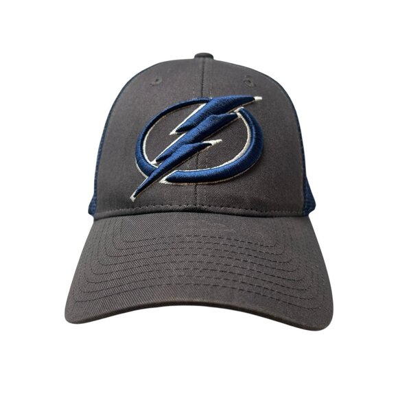 Tampa Bay Lightning Zephyr Trucker Snapback Hat Cap Retro Dad Mesh NHL Hockey - Picture 1 of 10